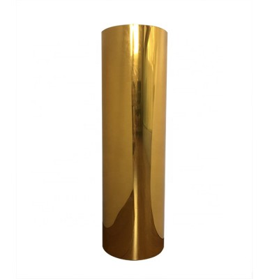 Customized gold color metallized pet polyester film roll for vacuum forming